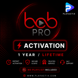 BOB Pro Player Activation 1 Year and Lifetime License - PlayActix