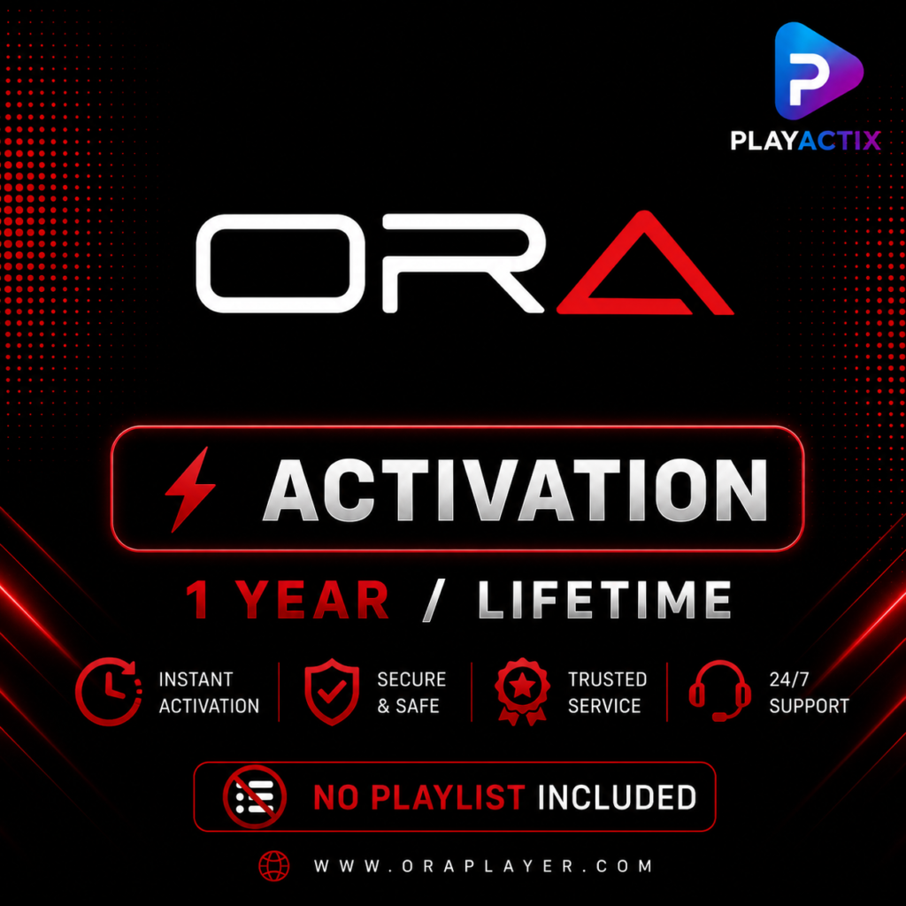 ORA Player Activation 1 Year and Lifetime License - PlayActix