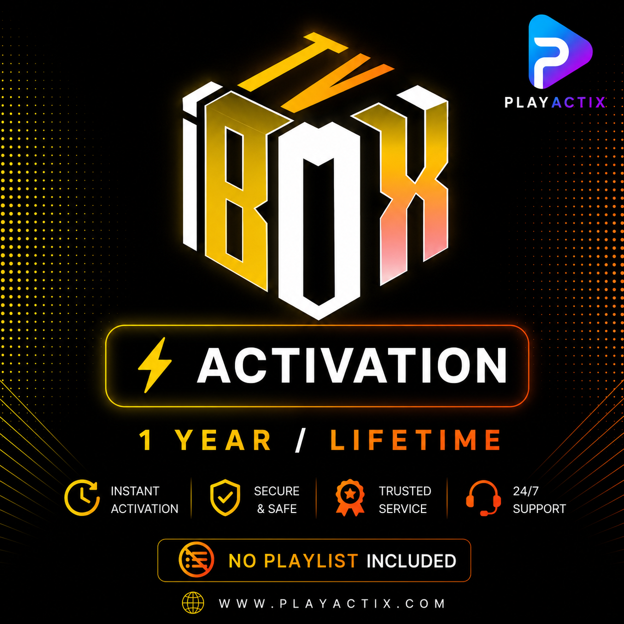 IBOXX Player Activation 1 Year and Lifetime License - PlayActix