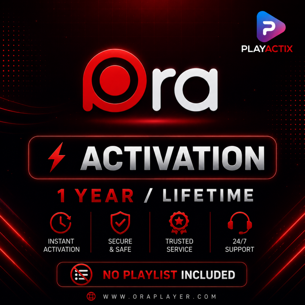 ORA Pro Player Activation 1 Year and Lifetime License - PlayActix